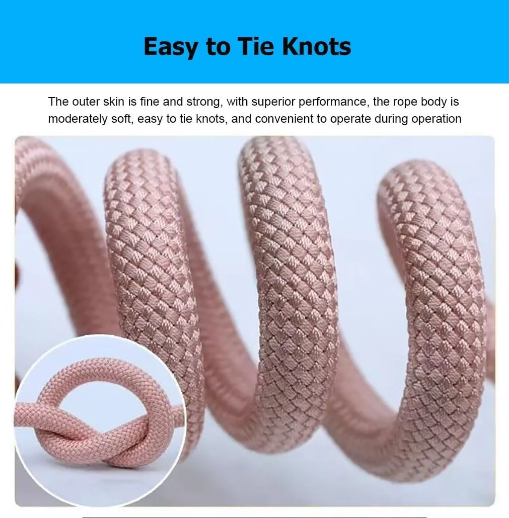 20-150 M Multi-use Braided Nylon Dock Lines, 6/8/10/12 mm Color-Changing Boat Rope for Kayak Canoe Pontoon Camping & Hiking(6mm,50m)