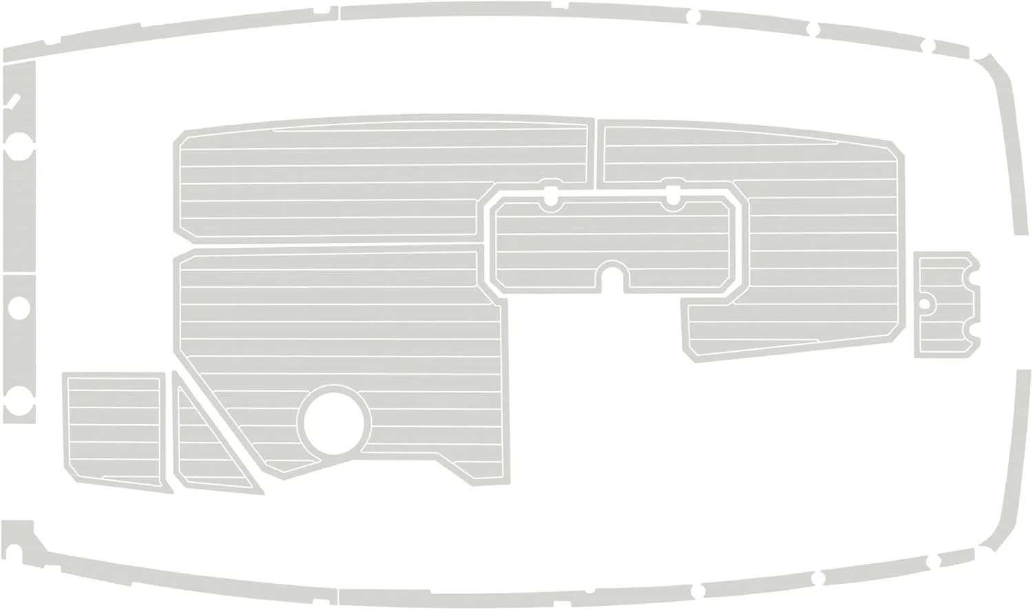 2020-2024 Starcraft 191 svx Cockpit 1/4” 6mm EVA Foam Faux Teak Deck Surfing Boat Fishing Boat Motorcycle Hurts Non-Slip mat Marine Floor