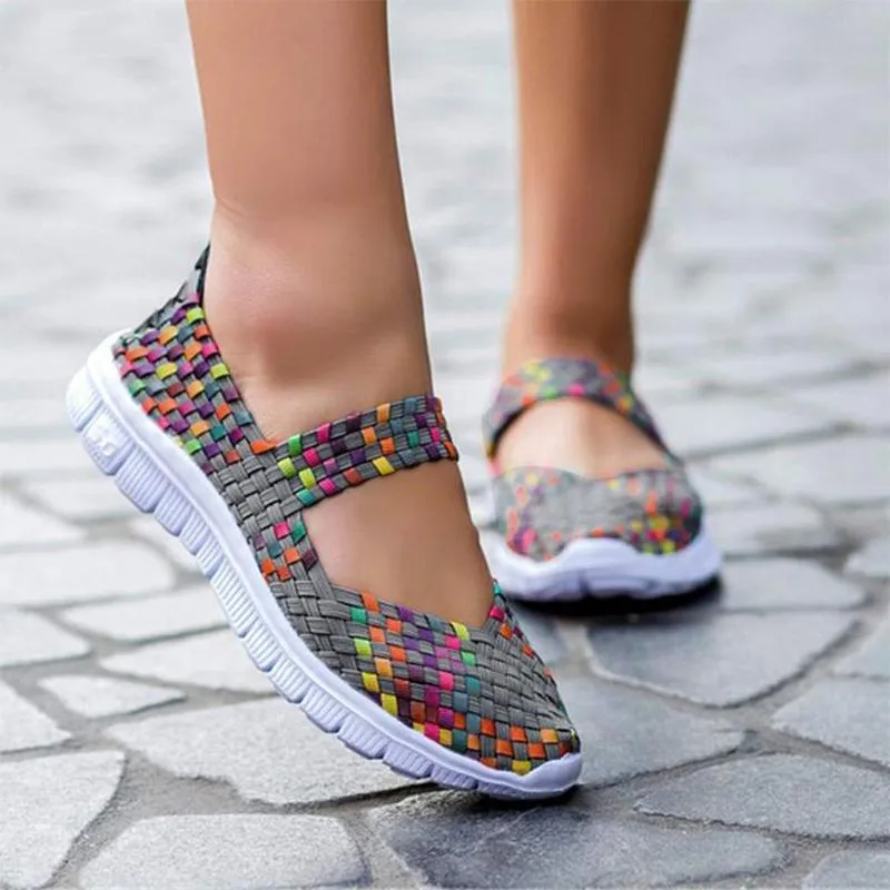 2020 Hand-woven Breathable Women Shoes