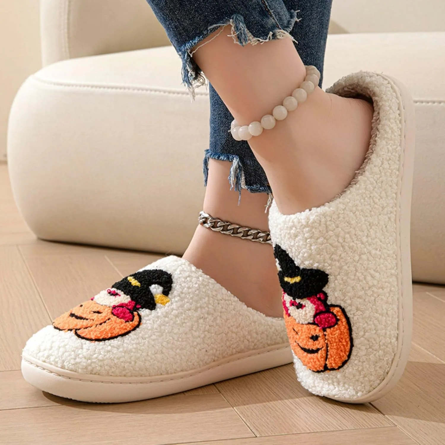 24 Years New Animal Fruit Slippers For Women Fluffy Plush Slippers Cute Cartoon House Slipper Fruit Slippers for Womens Mens Plush Soft Memory Foam House Shoes Women's Men's Cute Slippers