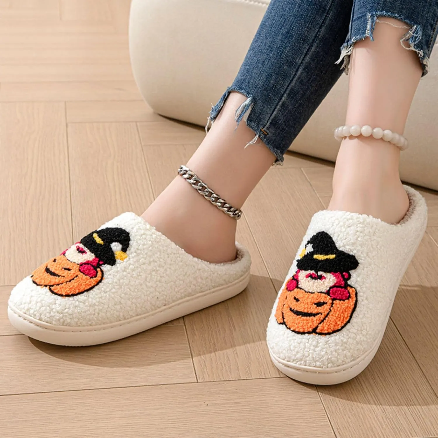 24 Years New Animal Fruit Slippers For Women Fluffy Plush Slippers Cute Cartoon House Slipper Fruit Slippers for Womens Mens Plush Soft Memory Foam House Shoes Women's Men's Cute Slippers