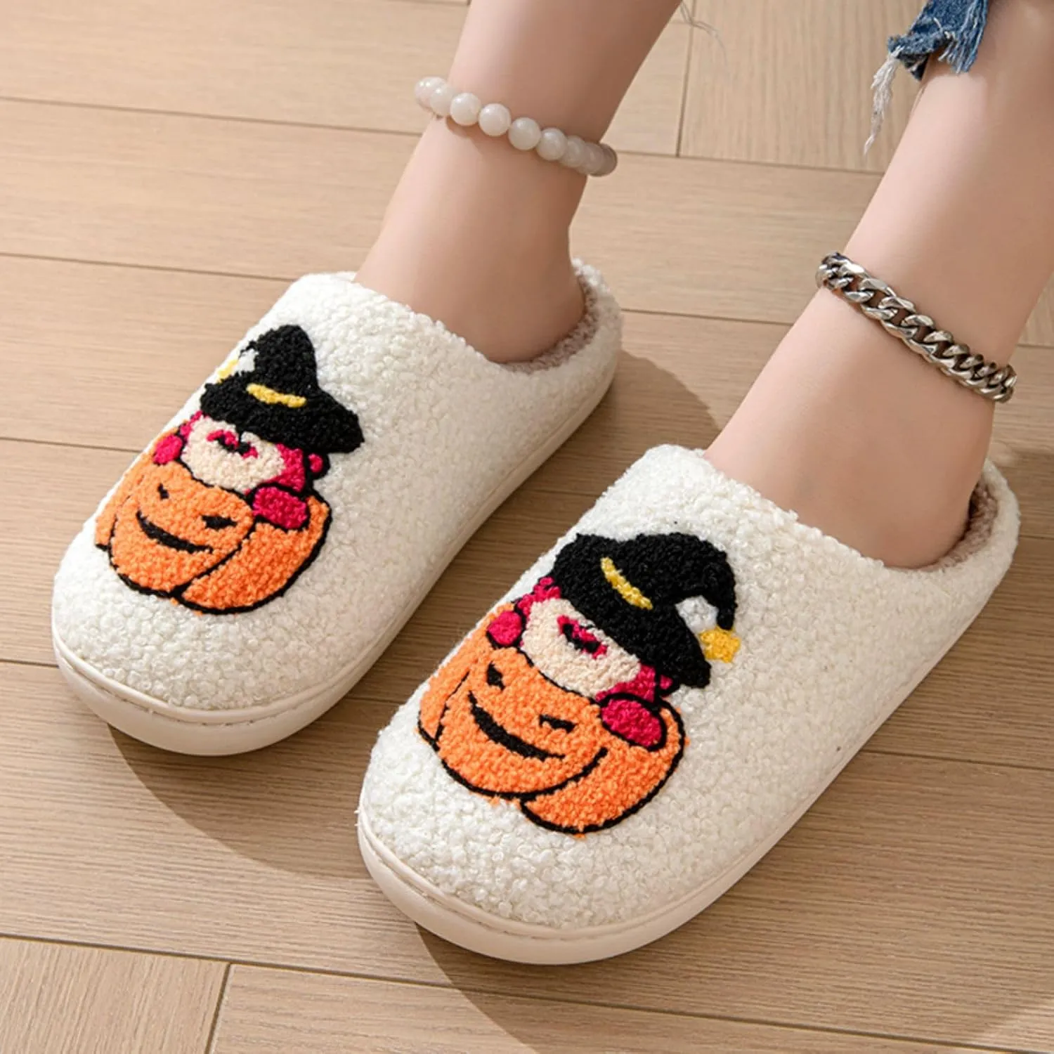24 Years New Animal Fruit Slippers For Women Fluffy Plush Slippers Cute Cartoon House Slipper Fruit Slippers for Womens Mens Plush Soft Memory Foam House Shoes Women's Men's Cute Slippers