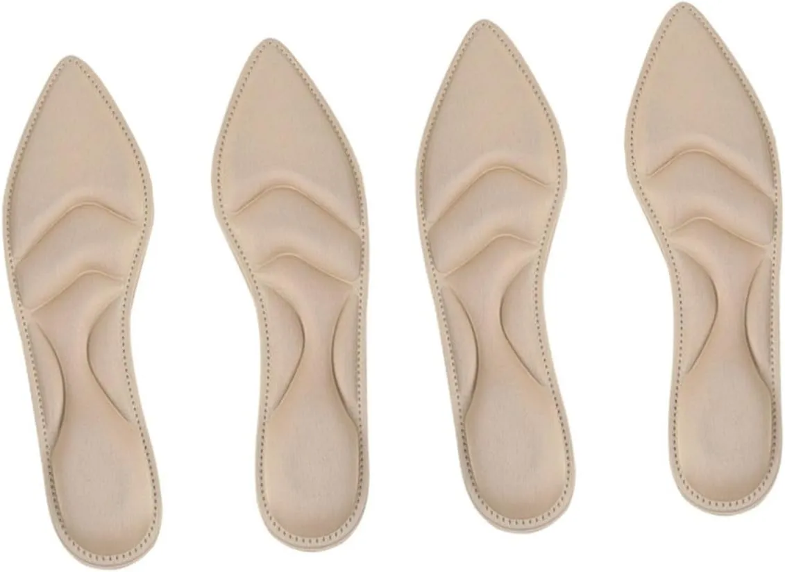 2pcs Relaxation Absorption Insoles Massage Inserts Breathable Pad Comfortable for Walking