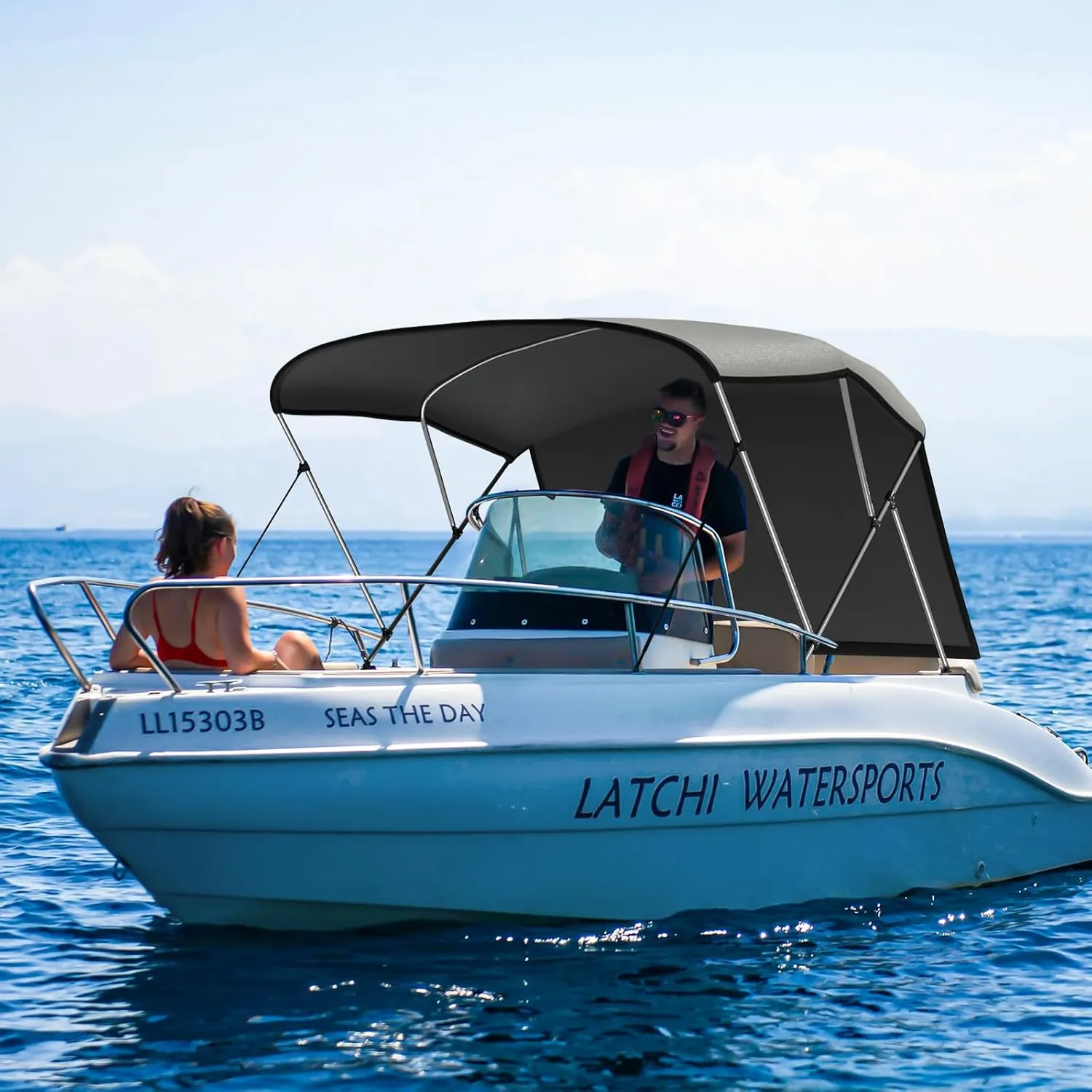 3 Bow Bimini Tops for Boats Cover