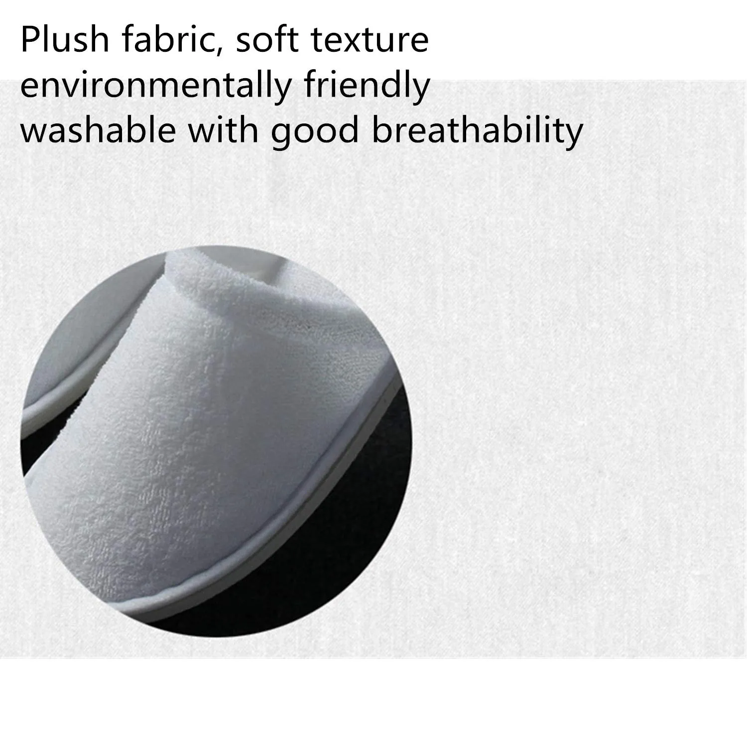 8 Pair of Deluxe White Slippers Hotel Guest Slippers for Spa, Party Guest, Hotel and Travel, Fits Most Men and Women can Washable (Closed toe caps)