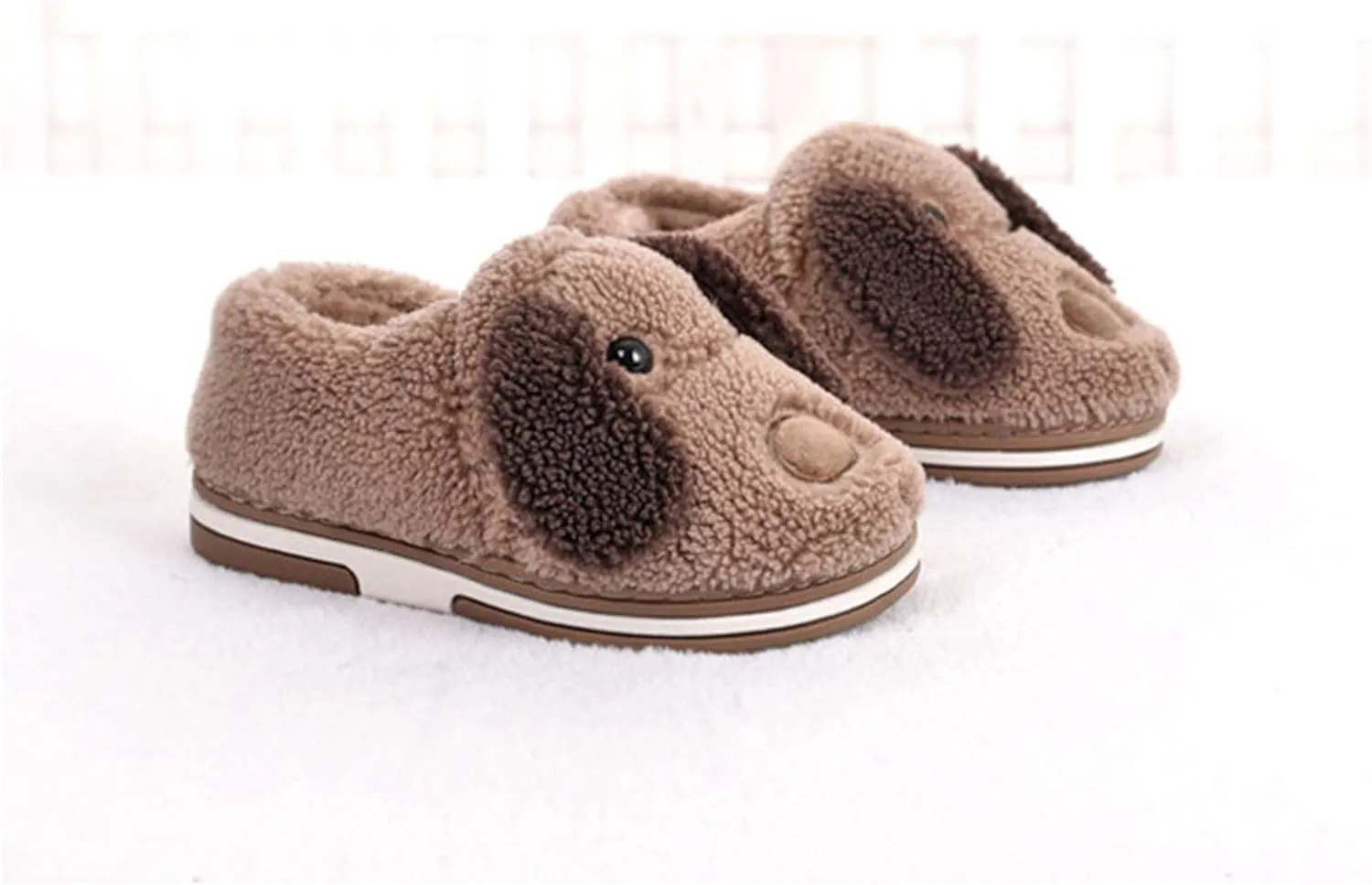 Adult & Children Cotton Hippo Home Plush Animal Slippers