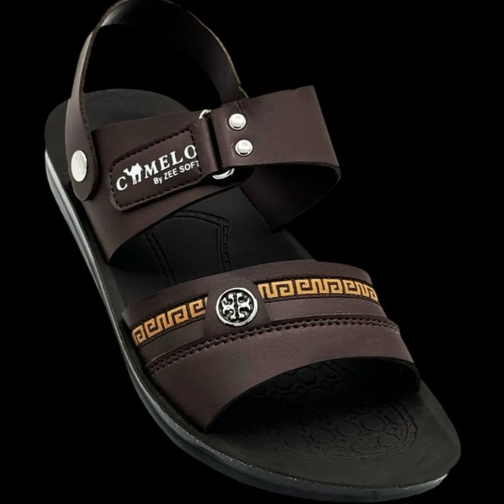 Aerosoft Adaptation Men's PU Slipper   Sandal - C-16 (Camelo)