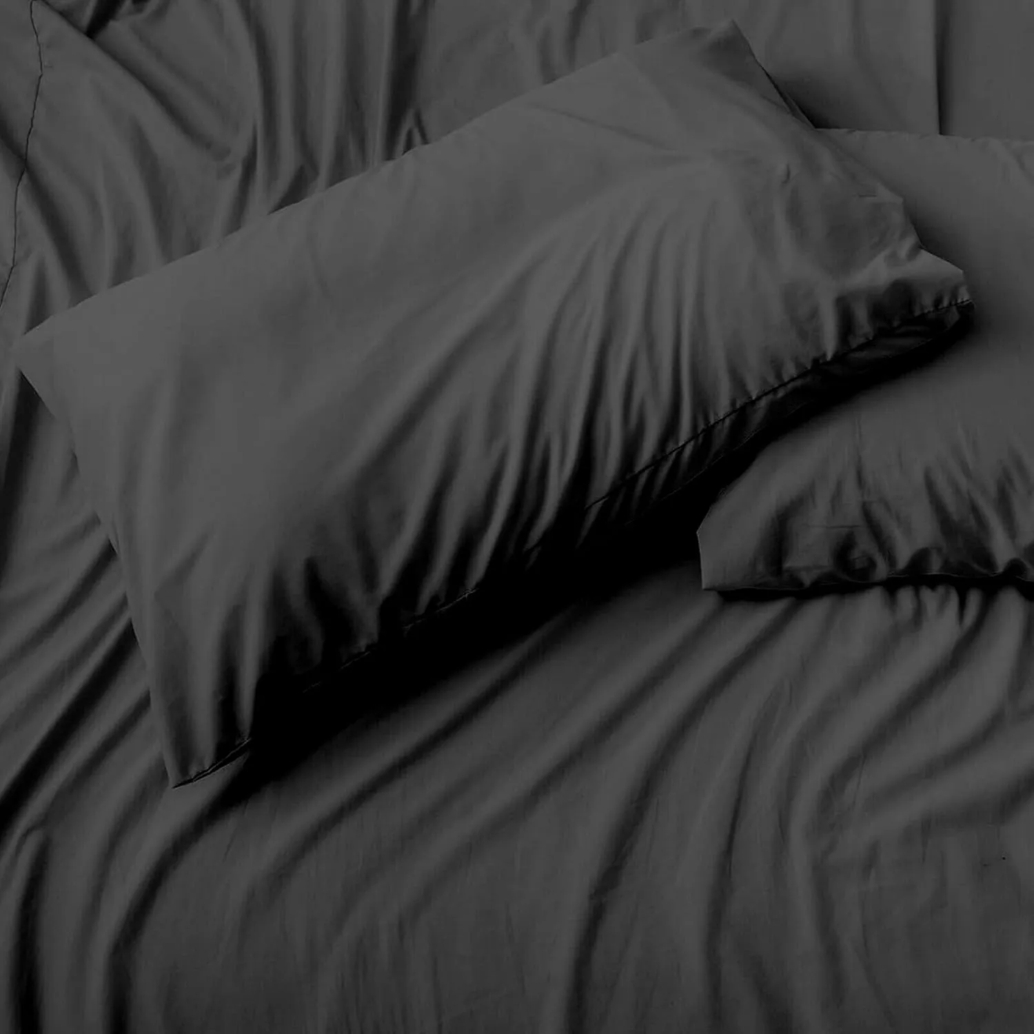 AFT Berth Boating Sheet Set 100% Egyptian Cotton 400 Thread Count Universal AFT Berth Sheet Set Boat Bedding Fits mattresses up to 8” Depth, Sailboat Boaters Gift - Dark Grey Solid