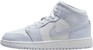 Air Jordan 1 Mid Big Kids' Shoes (FD8780-400, Cobalt Bliss/Neutral Grey/White) Size 7