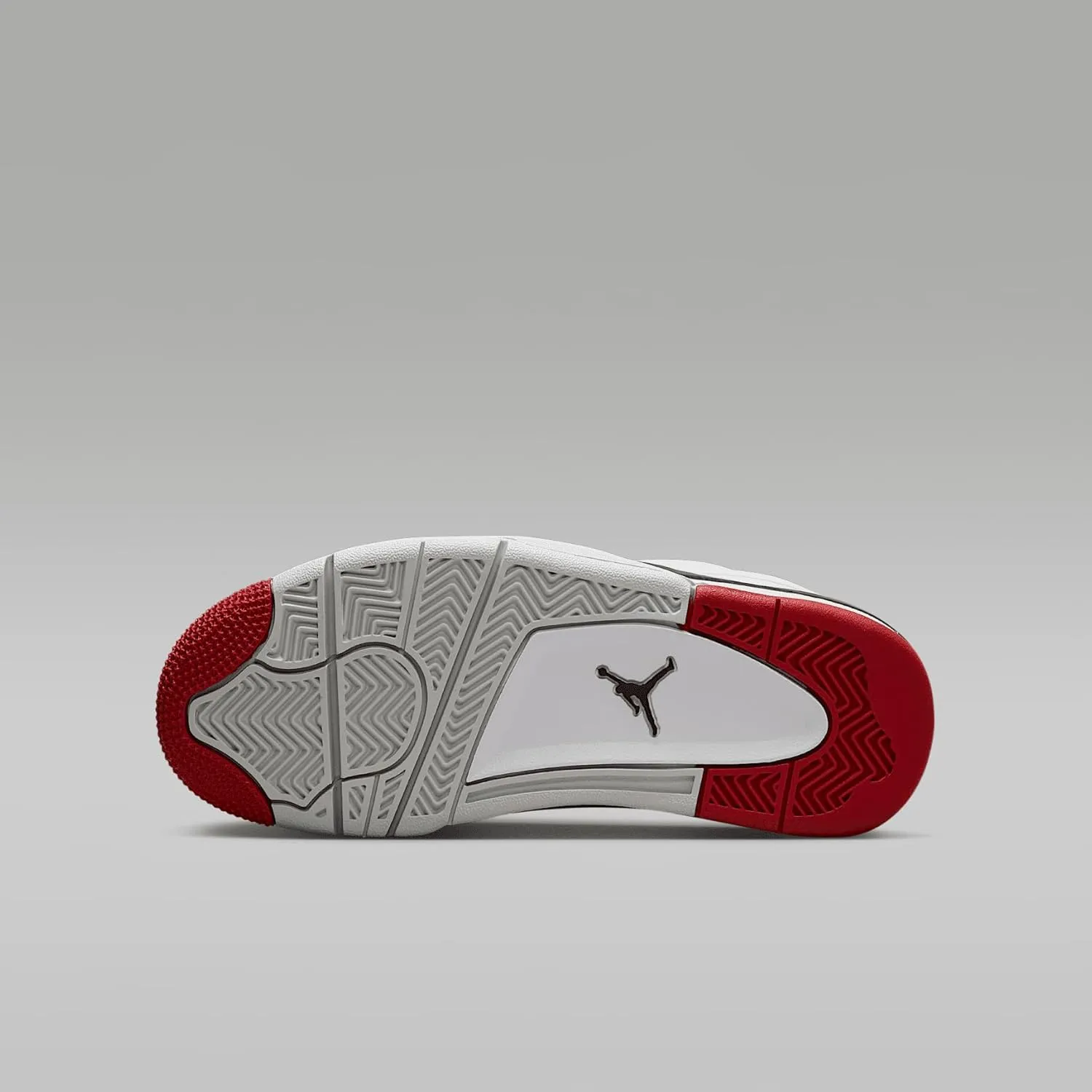 Air Jordan 4 RM Big Kids' Shoes (FQ7938-102, White/Black/Neutral Grey/Varsity Red)