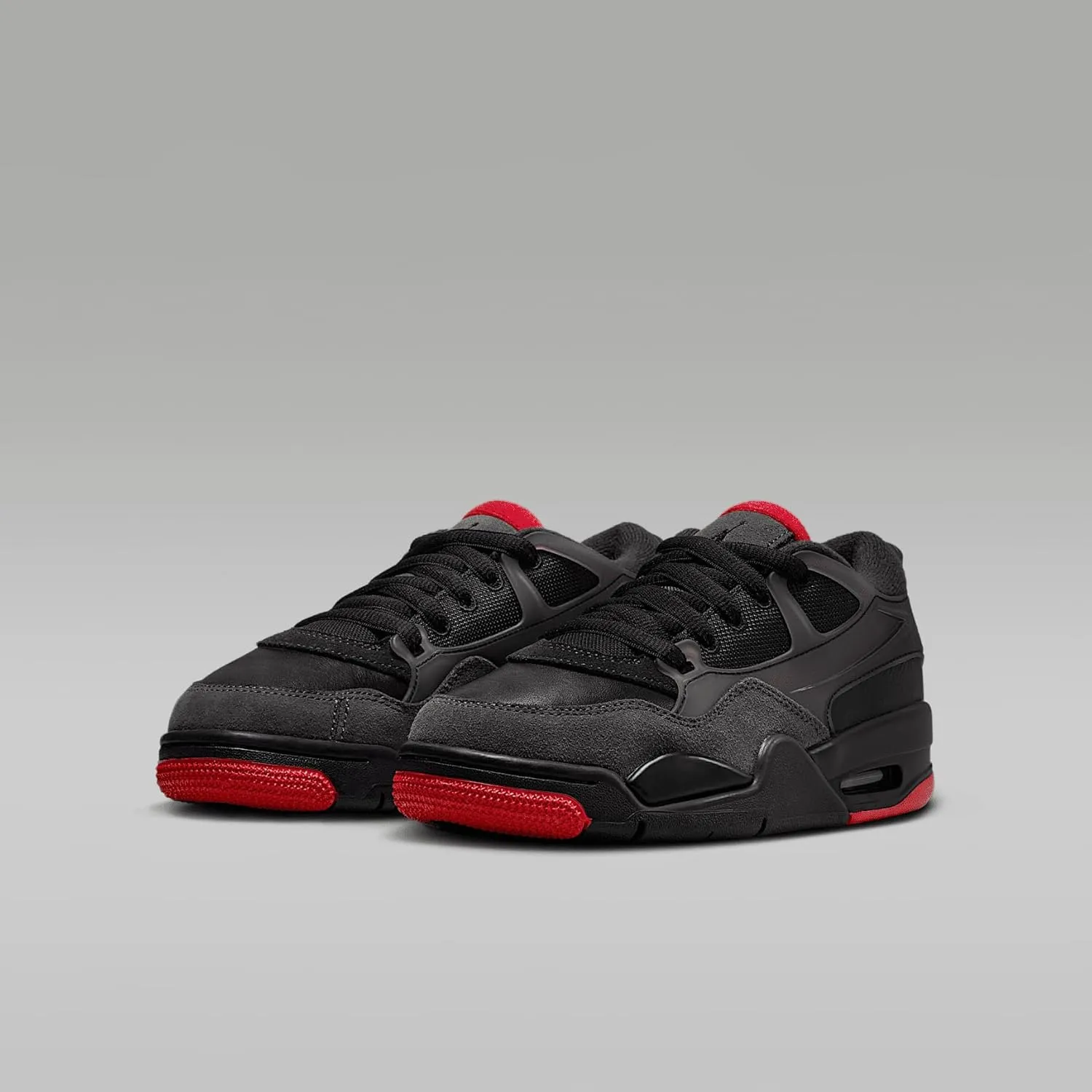 Air Jordan 4RM Big Kids' Shoes (FQ7938-060, Black/Anthracite/Varsity Red)