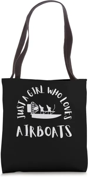 Airboat Swamp Hydroplane Fanboat Airboating Hover Boat Tote Bag