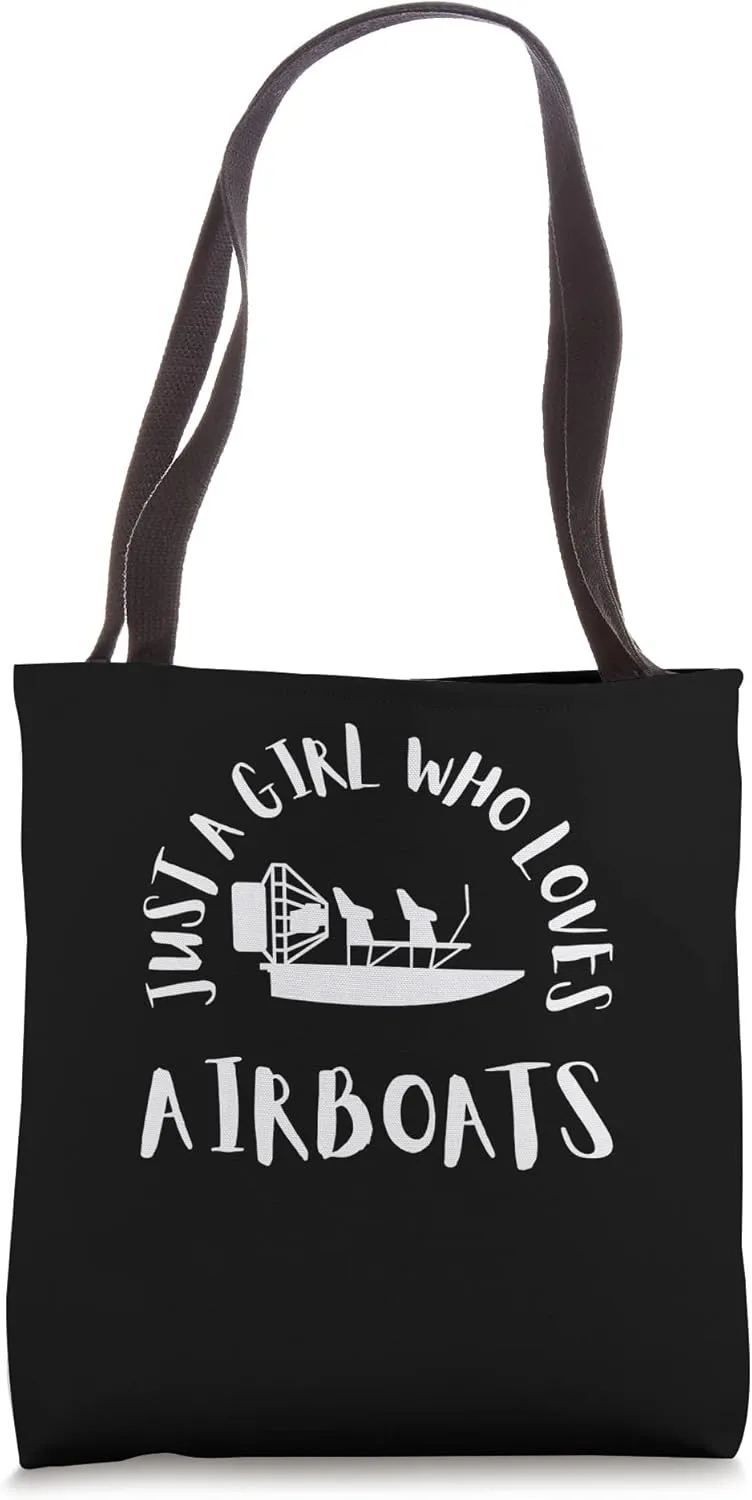 Airboat Swamp Hydroplane Fanboat Airboating Hover Boat Tote Bag