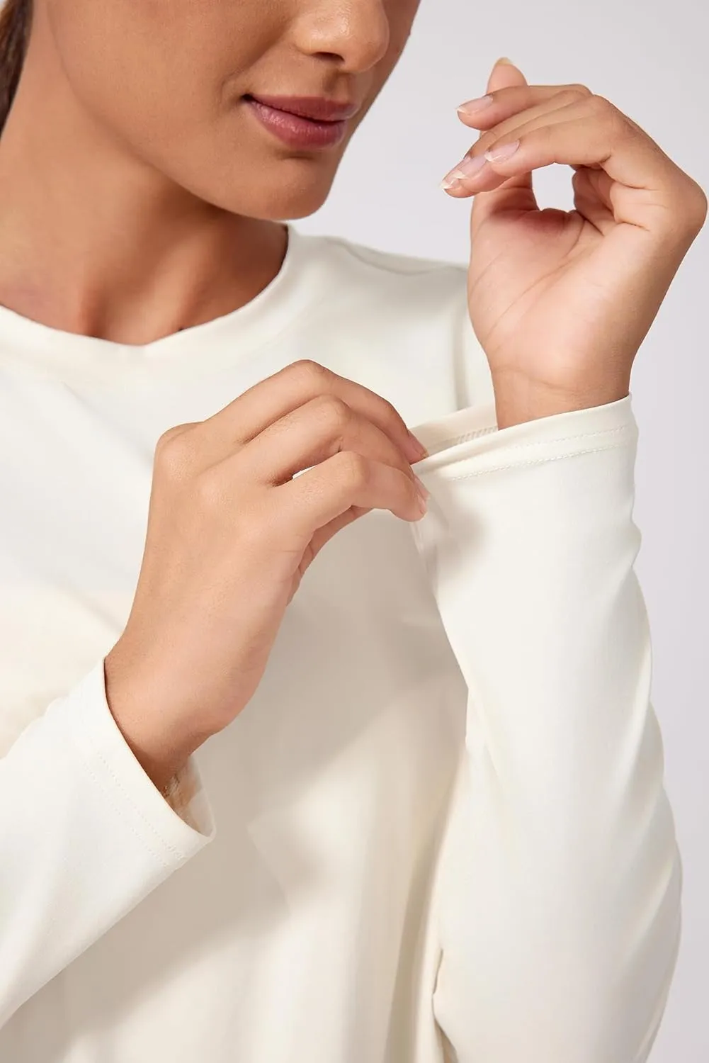 altiland Drawstring Side Ruched Long Sleeve Workout Shirts for Women, Buttery Soft Running Gym Athletic Yoga Tops Loose Fit
