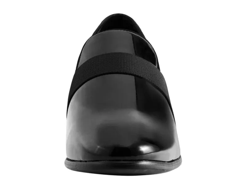 Amali Mens Black Loafer Leather Dress Shoes Jester