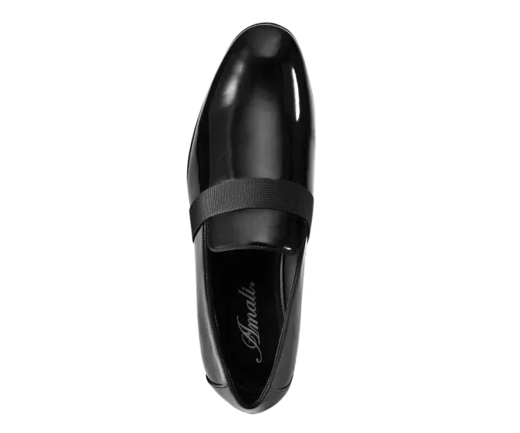 Amali Mens Black Loafer Leather Dress Shoes Jester