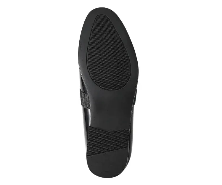 Amali Mens Black Loafer Leather Dress Shoes Jester