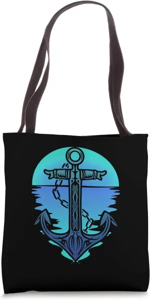 Anchor Boating Maritime Nautical Sailing Ship Tote Bag