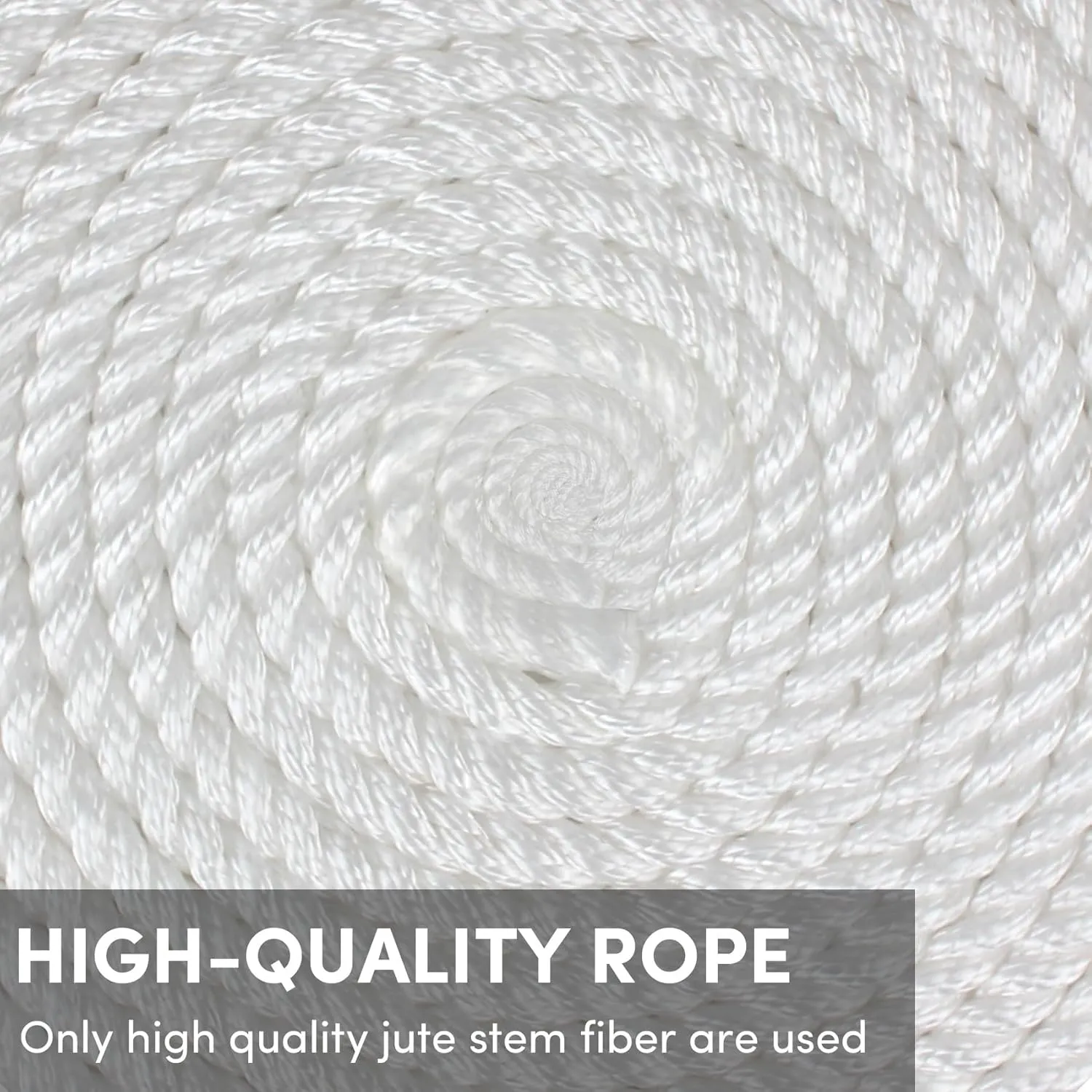 Anchor Rope 100 ft x 3/8 inch Polypropylene 3 Strand Twisted Anchor Line for Boat/Sailboat/Mooring/Pull Lines，Boat Anchor Rope with Thimble, 4095LB Breaking Strain