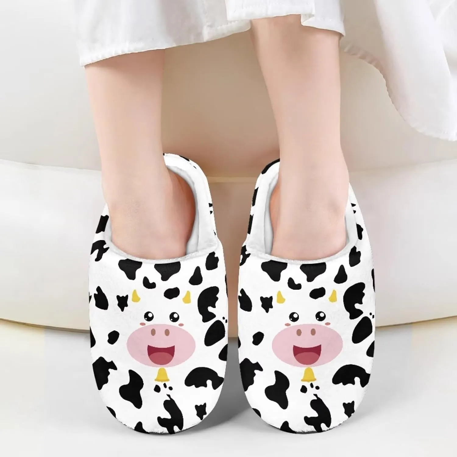 Animal Cotton Slippers for Kid Slip-On Plush Slippers Breathable Comfort Cozy Outdoor Bedroom Plush Slipper for Kids