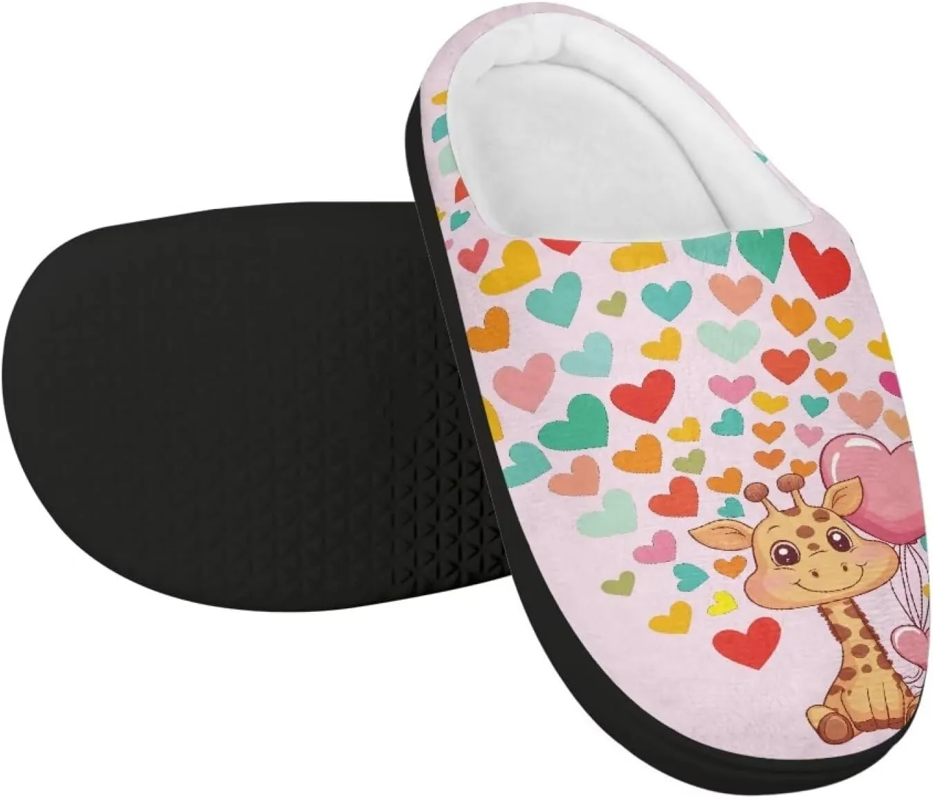 Animal Cotton Slippers for Kid Slip-On Plush Slippers Breathable Comfort Cozy Outdoor Bedroom Plush Slipper for Kids