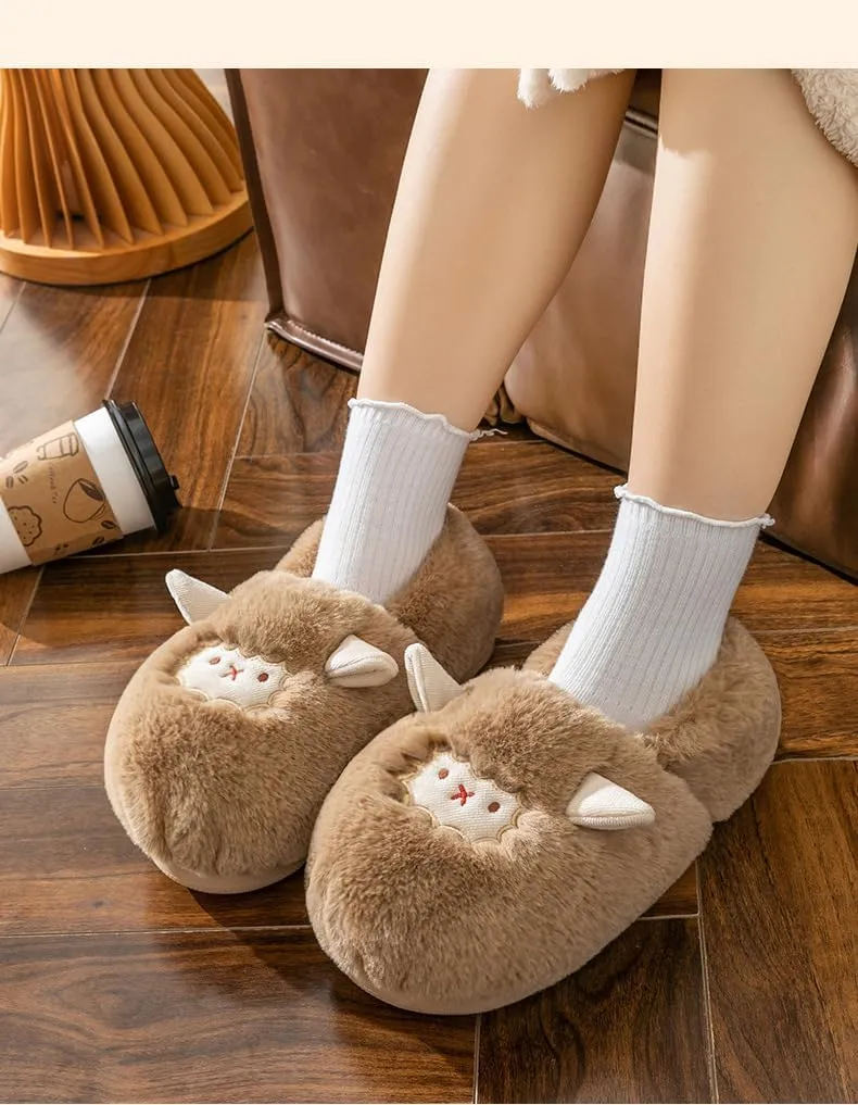 Animal plush Slippers Indoor and outdoor S lippers fun Men's and Women's Slippers Winter home Slippers