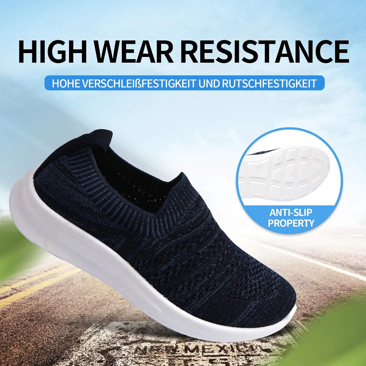 Apawwa Boys Girls Sneakers Kids Lightweight Slip On Running Shoes Pink/Blue/Navy/Black Walking Shoes Breathable Tennis Shoes for Toddler/Little Kids/Big Kids