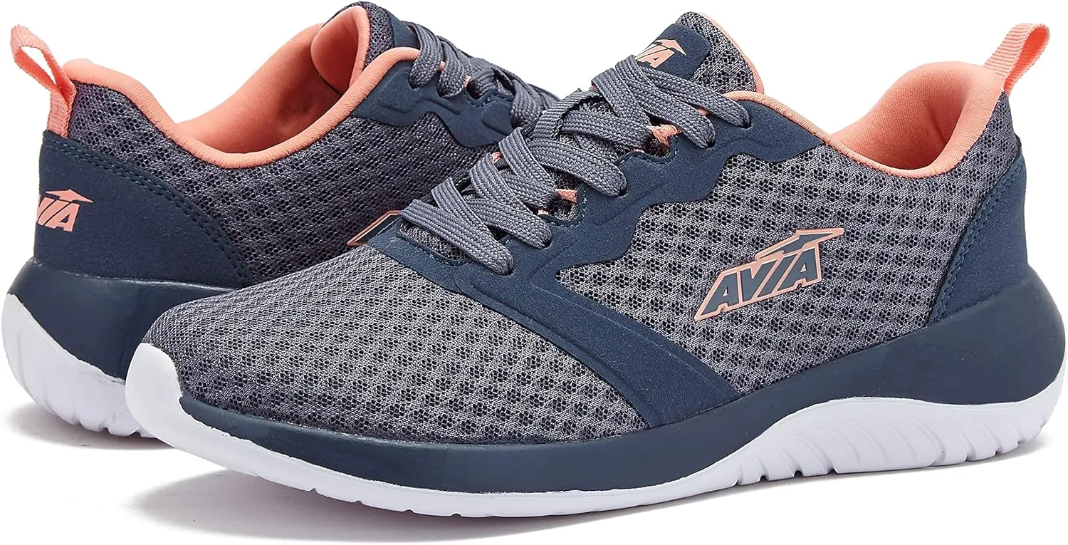 Avia Coast 2.0 Lightweight Memory Foam Walking Sneakers for Women - Black, Olive Green, or Blue