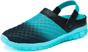 Axcone Men's Women's Garden Clogs Summer Breathable Mesh Slippers Lightweight Non-Slip Outdoor Beach Sandals