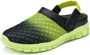 Axcone Men's Women's Garden Clogs Summer Breathable Mesh Slippers Lightweight Non-Slip Outdoor Beach Sandals