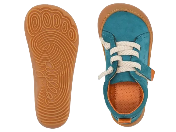 AYLLA BAREFOOT SNEAKER KECK KIDS - PETROL