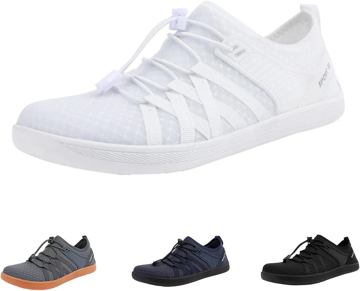 Barefoot Shoes for Women Mesh Lightweight Flat Casual Shoes Non Slip Walking Shoes Rubber Hiking Shoes Men