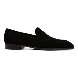 Belmont Penny Loafer // Velvet Noir Black Suede