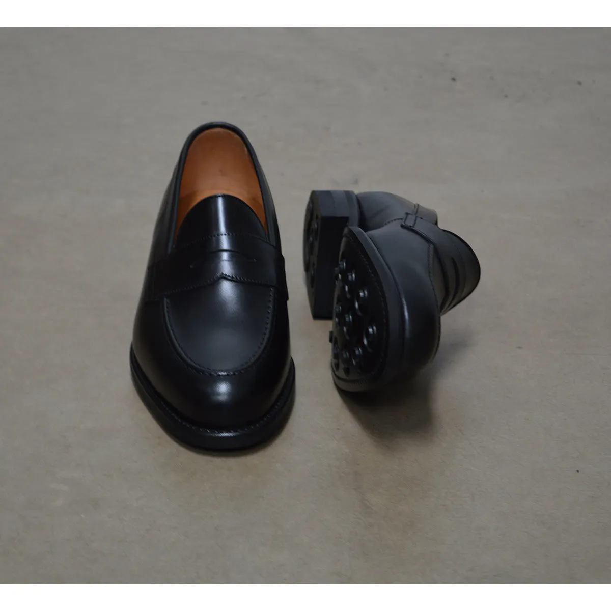 Berwick 1707 Penny Loafer (9628) Black Boxcalf -Dainite