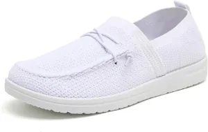 Betrue Lightweight Boat Shoes for Women, Womens Casual Loafers, Womens Slip On Deck Shoes, Breathable Canvas Walking Shoes for Women