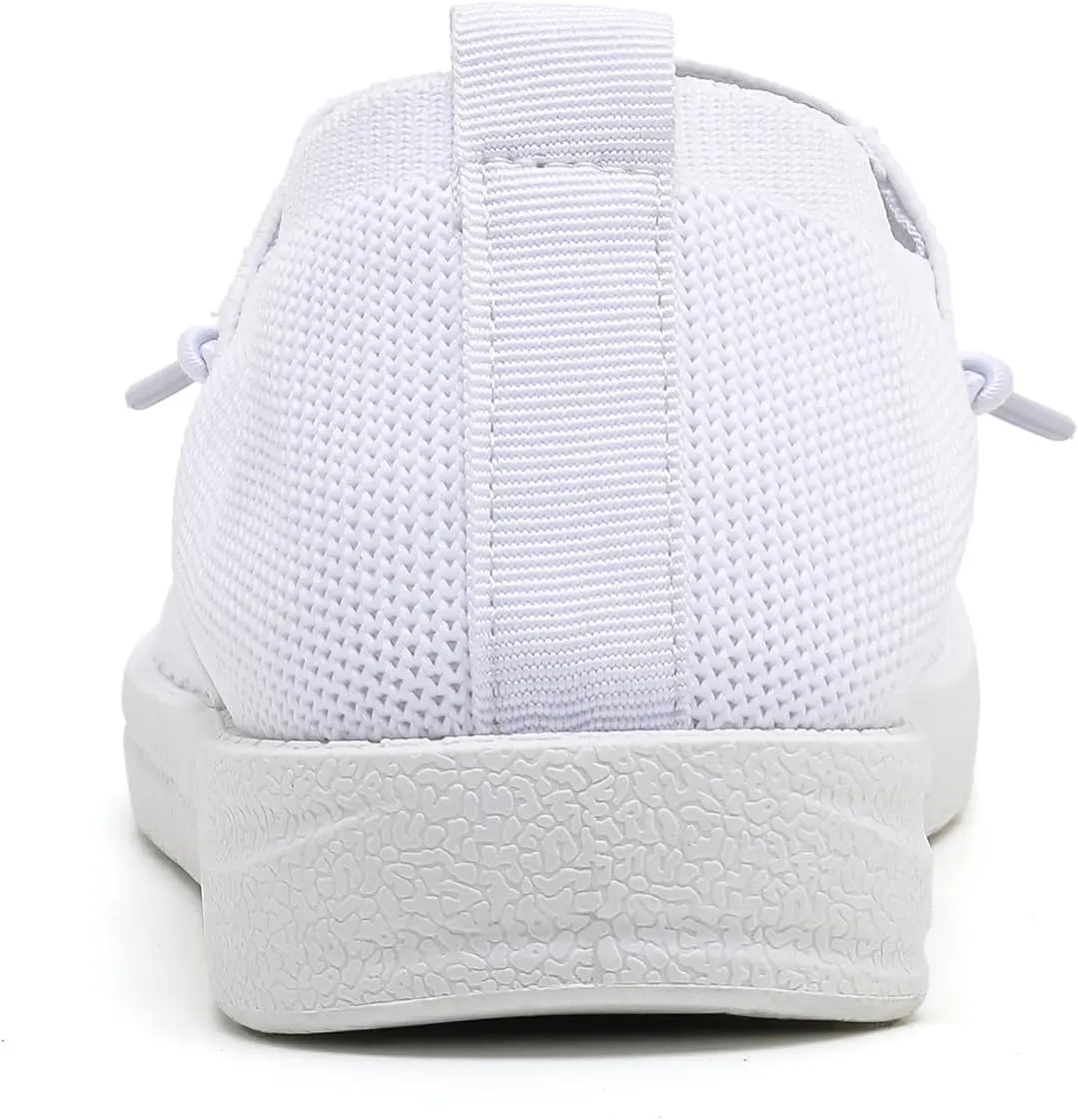Betrue Lightweight Boat Shoes for Women, Womens Casual Loafers, Womens Slip On Deck Shoes, Breathable Canvas Walking Shoes for Women