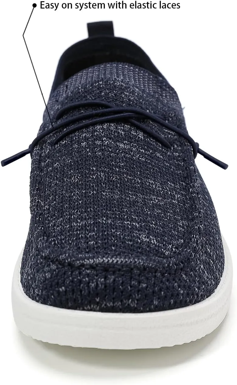 Betrue Lightweight Boat Shoes for Women, Womens Casual Loafers, Womens Slip On Deck Shoes, Breathable Canvas Walking Shoes for Women