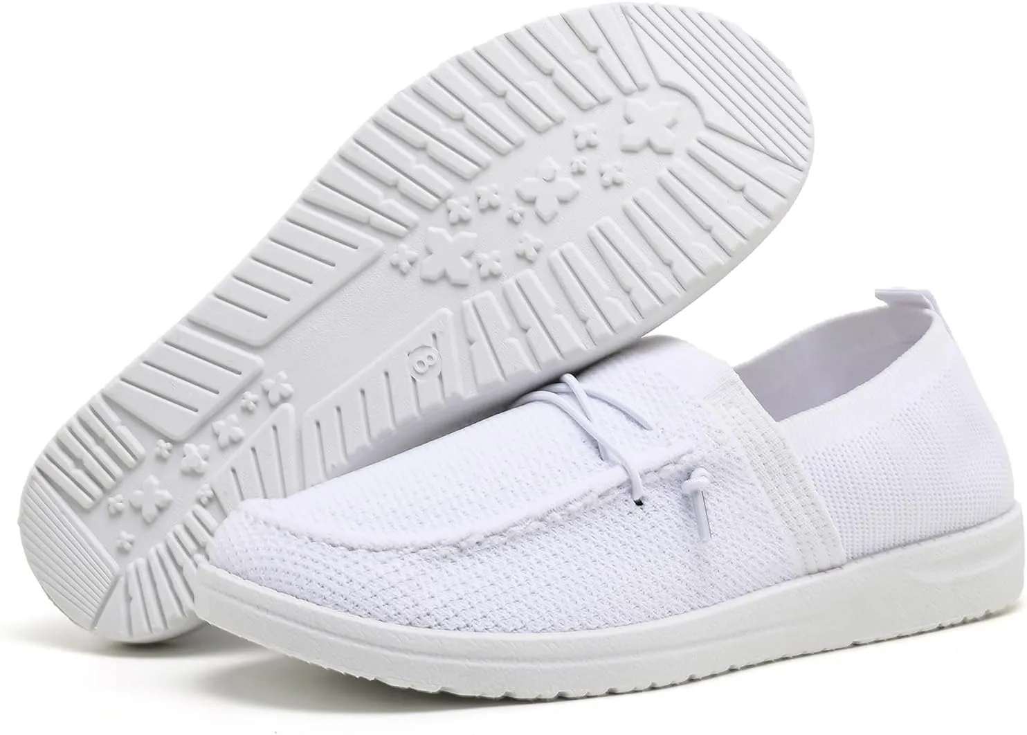 Betrue Lightweight Boat Shoes for Women, Womens Casual Loafers, Womens Slip On Deck Shoes, Breathable Canvas Walking Shoes for Women