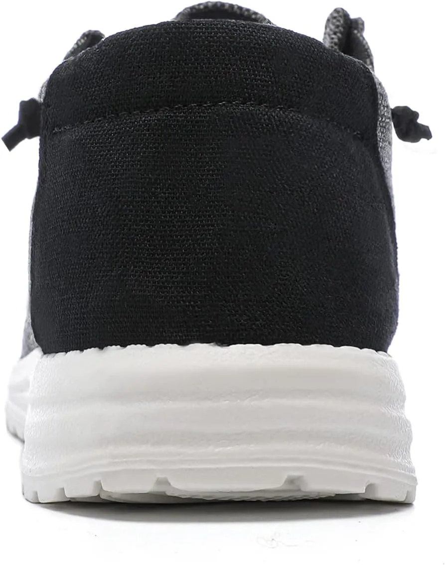 Betrue Lightweight Mens Boat Shoes Slip On, Mens Loafers Canvas Shoes, Lace-up Deck Shoes for Mens, Mens Comfortable Soft Casual Cloth Shoes