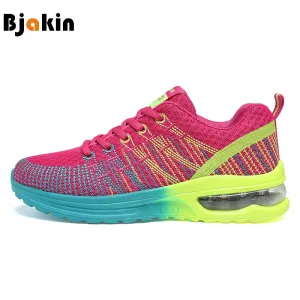 Bjakin Women's Sneakers Breathable Cushioning Women Running Shoes Breathable Wave Sports Shoes for Jogging Walking Female