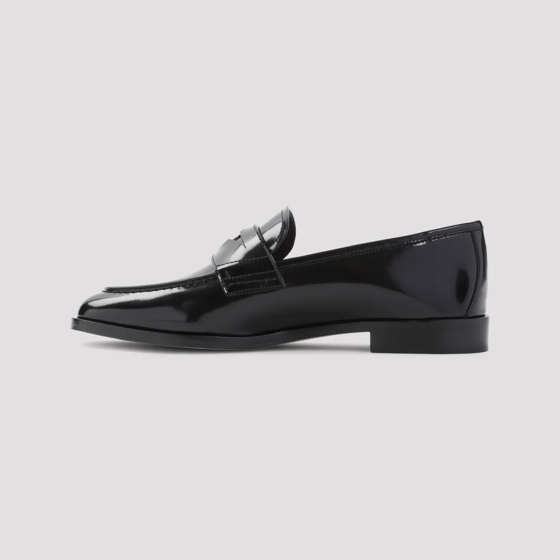 Black Calf Leather Driver Loafer
