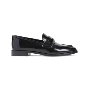 Black Calf Leather Driver Loafer