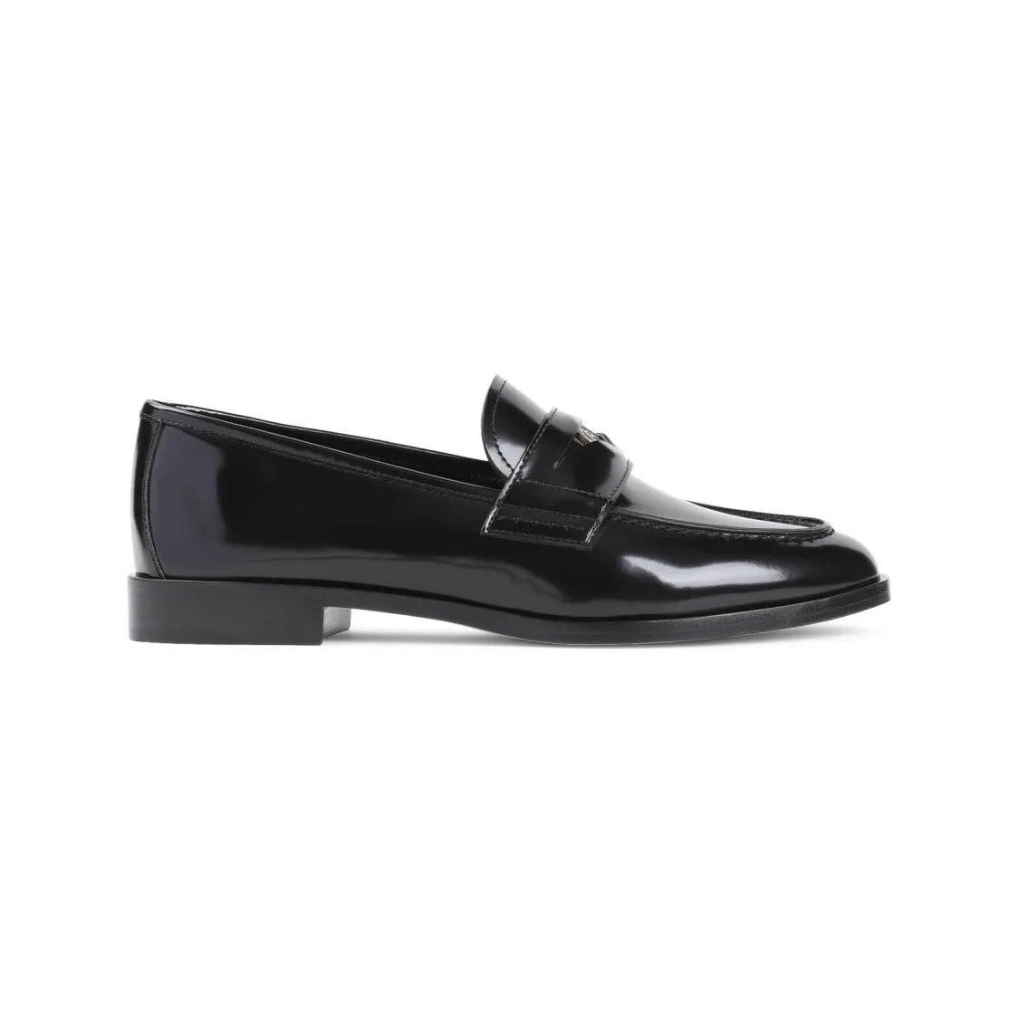 Black Calf Leather Driver Loafer