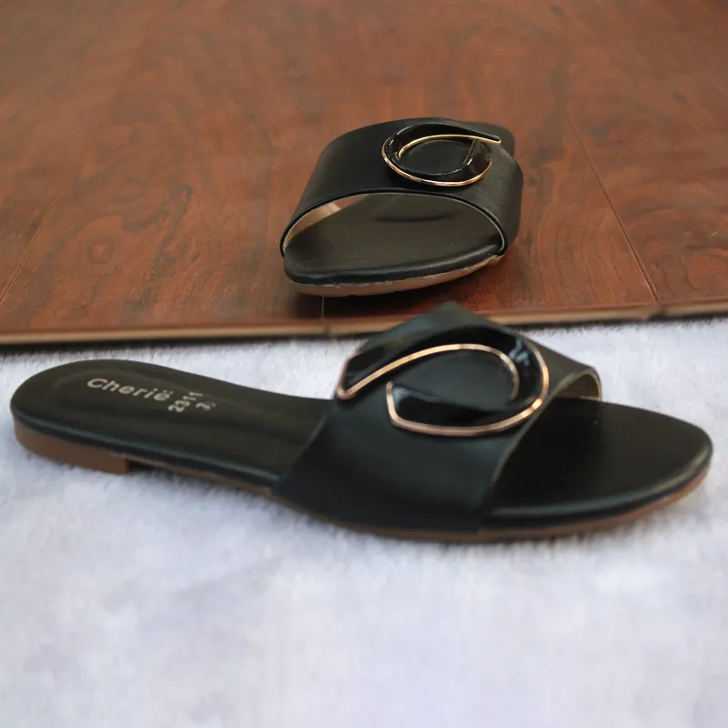 Black Fancy & Stylish Slippers For Women