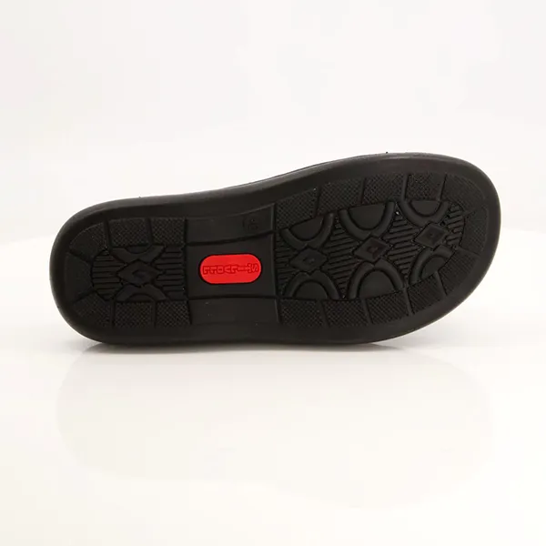Black medicated slippers