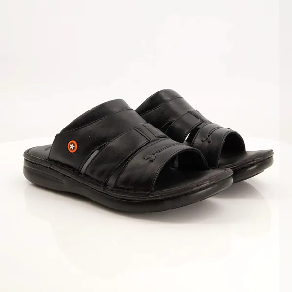 Black medicated slippers
