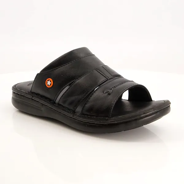 Black medicated slippers