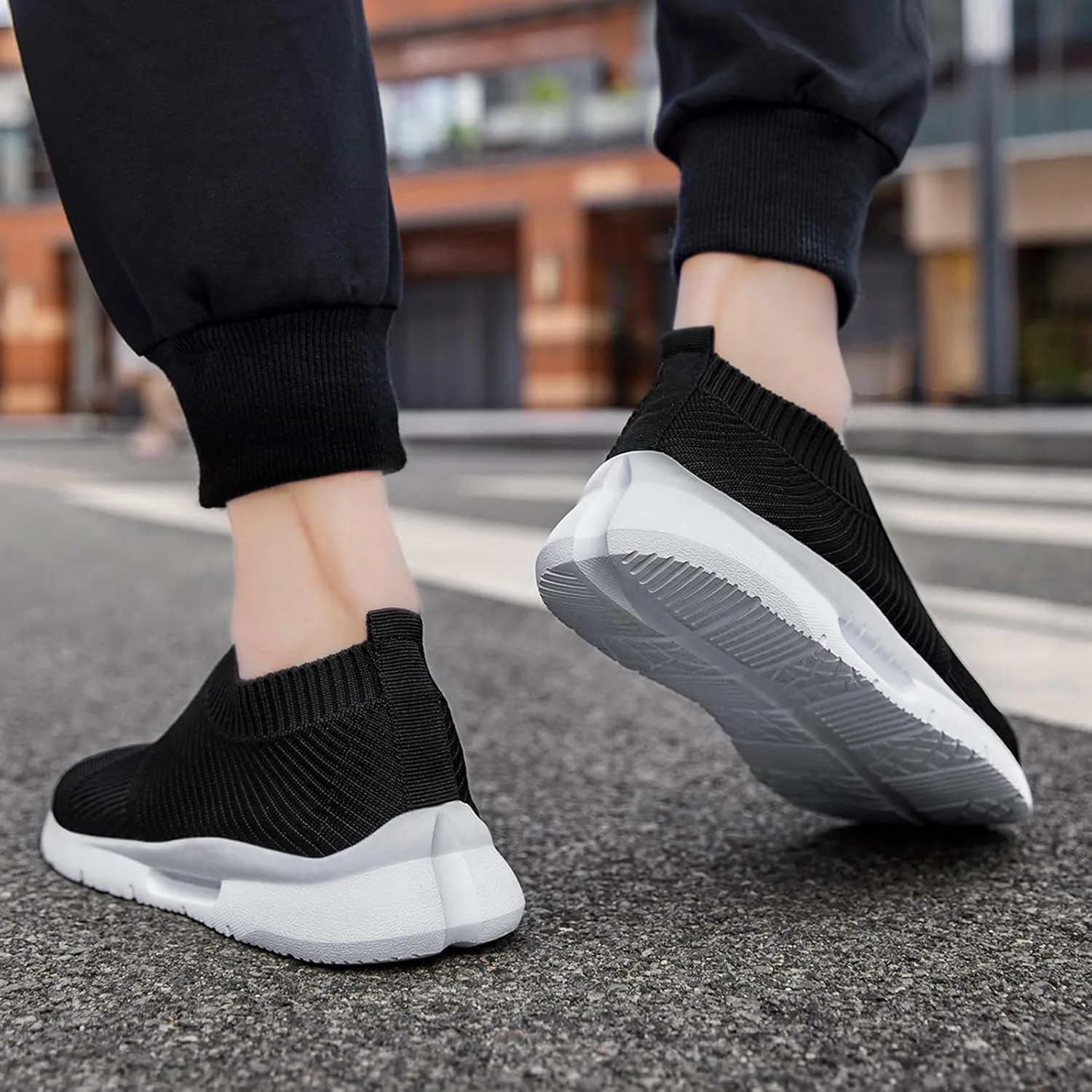 Black Shoes Mens Loafers & Slip-ons|Casual Dress Business Boat Shoes Lightweight Slip on Walking Sneakers Slippers