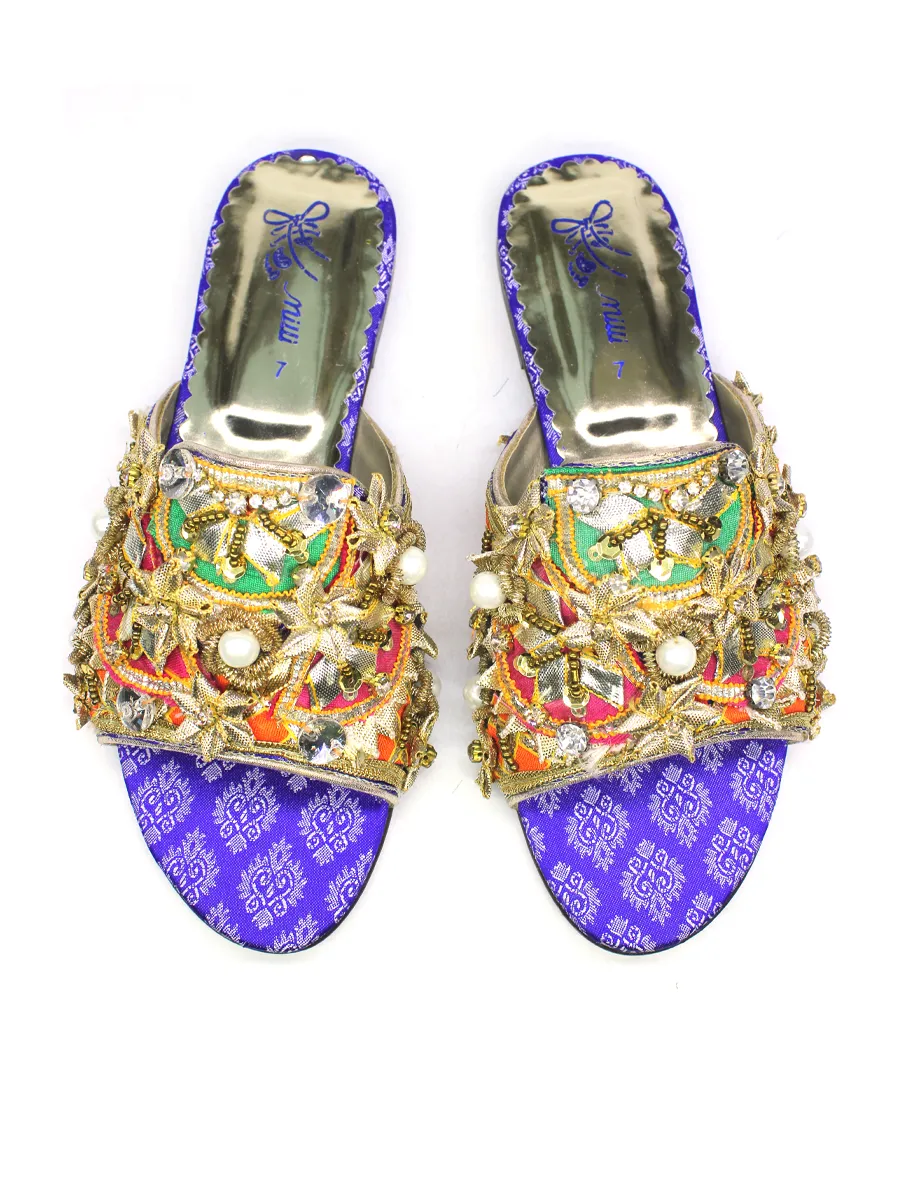 Blue Fancy Slipper
