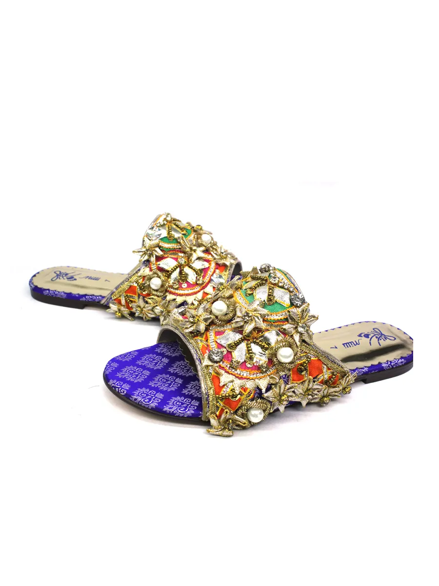 Blue Fancy Slipper